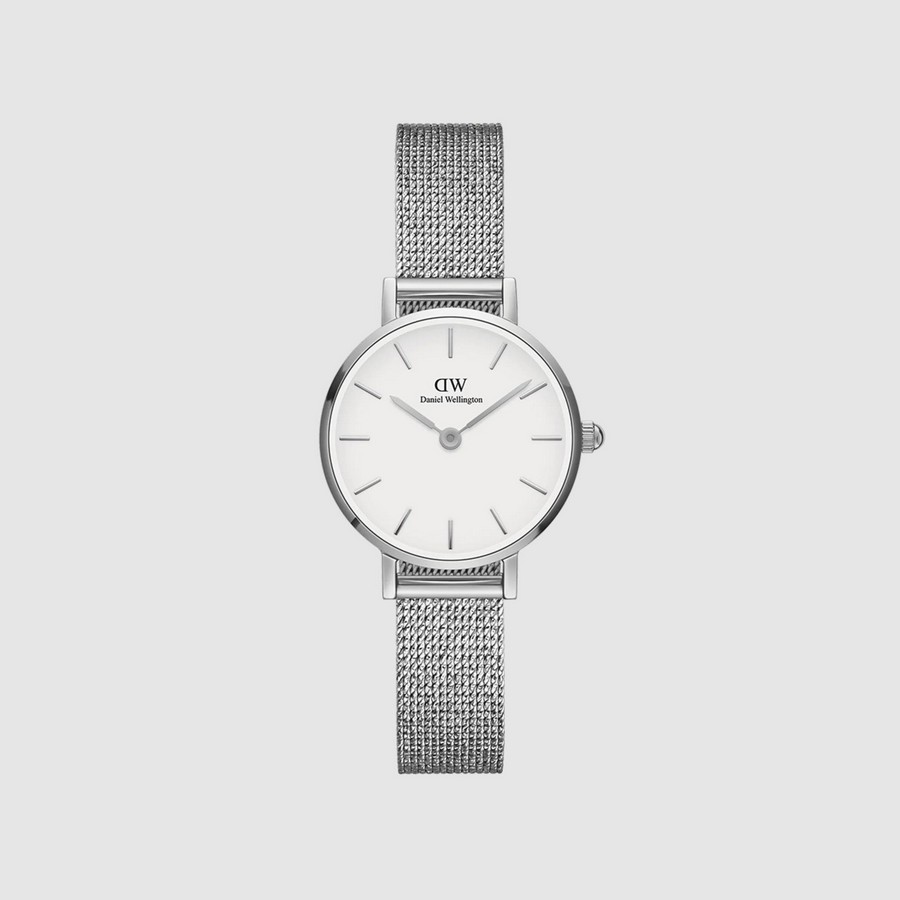 Đồng Hồ Dw Daniel Wallington Petite Pressed Sterling Nữ Trắng Xám